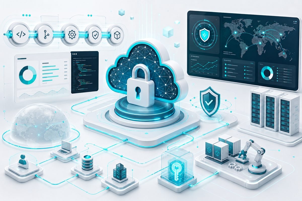 DevOps and cybersecurity engineering services - secure CI/CD pipelines and infrastructure protection