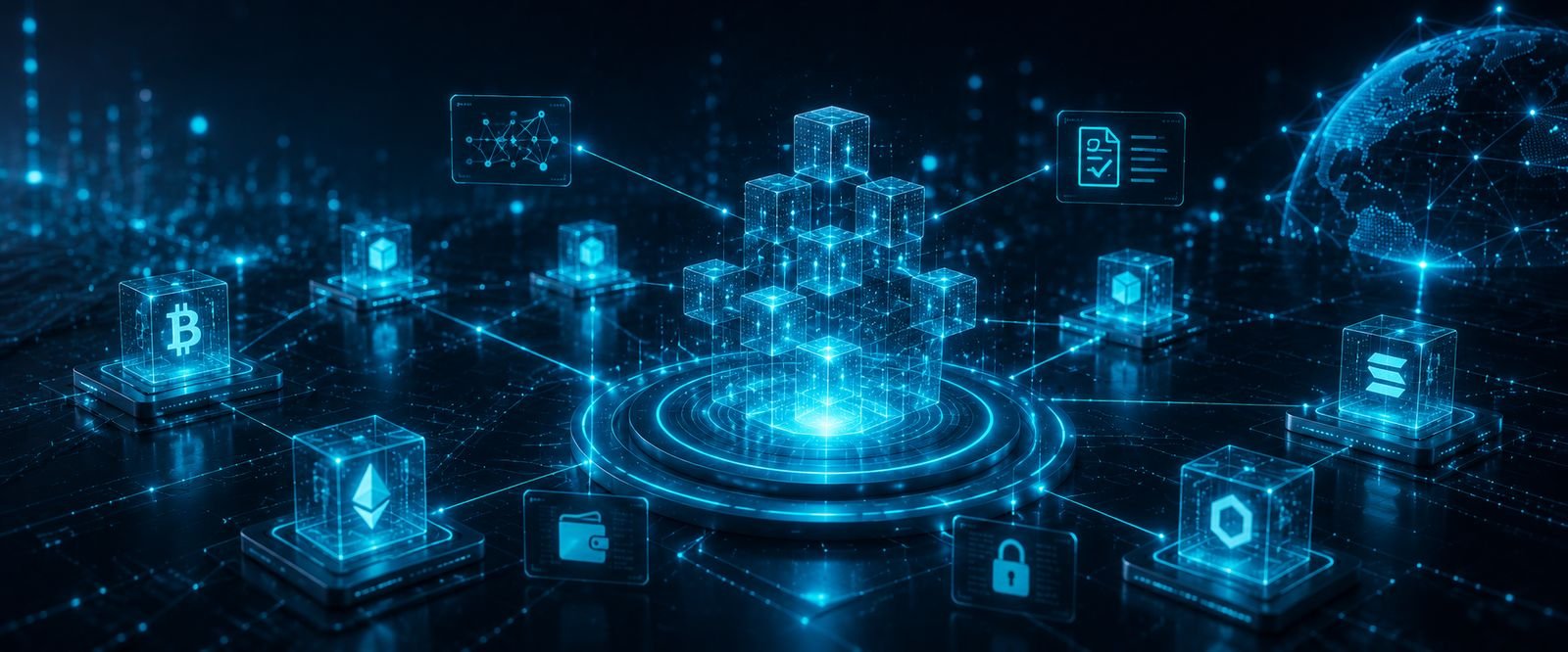 Blockchain and Web3 development services - decentralized network infrastructure