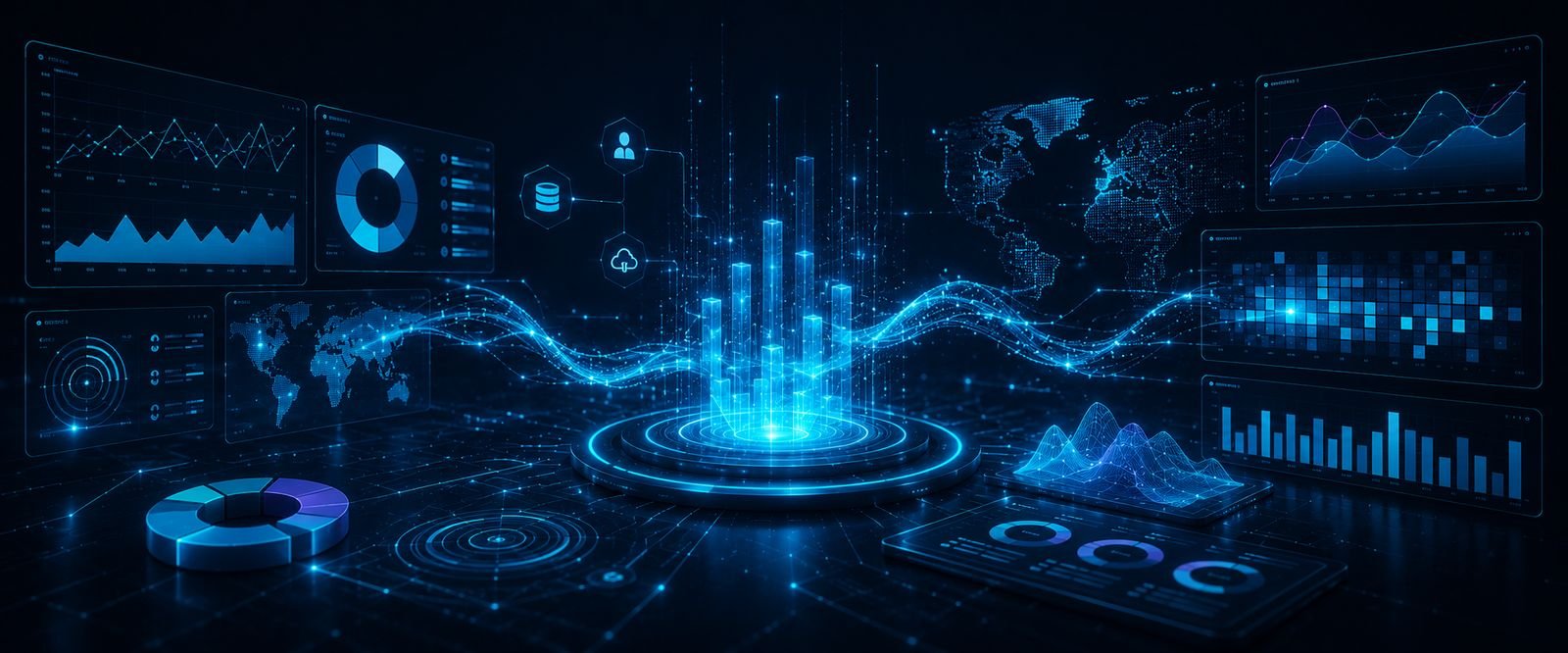 Data analytics and business intelligence solutions - real-time dashboard visualization