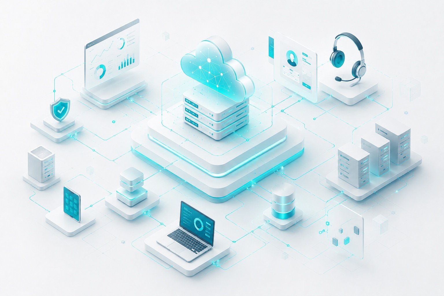 Managed IT services providing 24/7 enterprise infrastructure monitoring and support